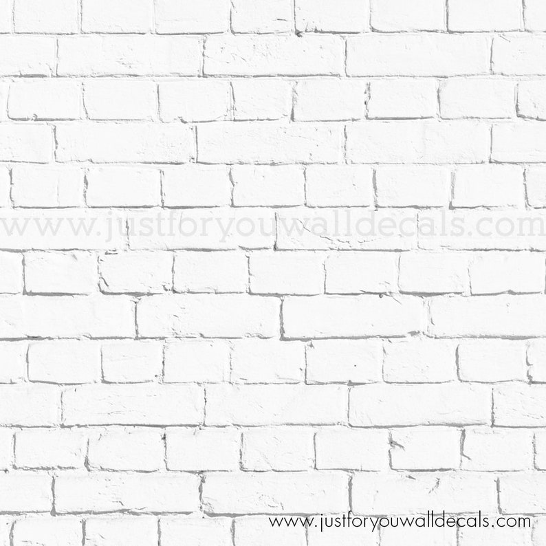 White Brick Removable Wallpaper Nursery Wallpaper Brick Etsy