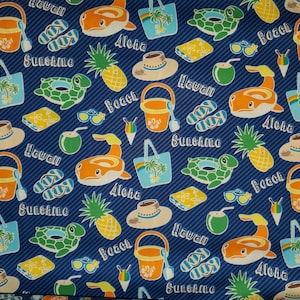 Hawaiian Beach Fabric, 1 yard