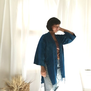 One Of A Kind African Indigo Jacket