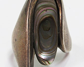 Sterling Silver Abalone Ring
