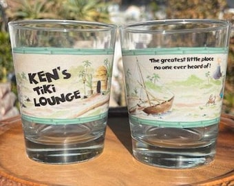 Quantity 2 of Ken’s Tiki Lounge classic Mai Tai glasses