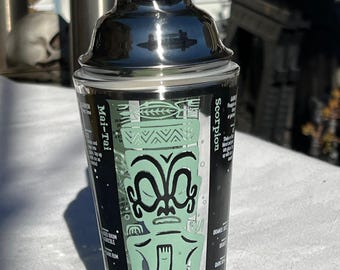 MCM Marquesan tiki cocktail shaker - "Shaking Things Up!"