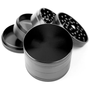 Herb Grinder - Large Black Grinder - 2.5 Herb Grinder