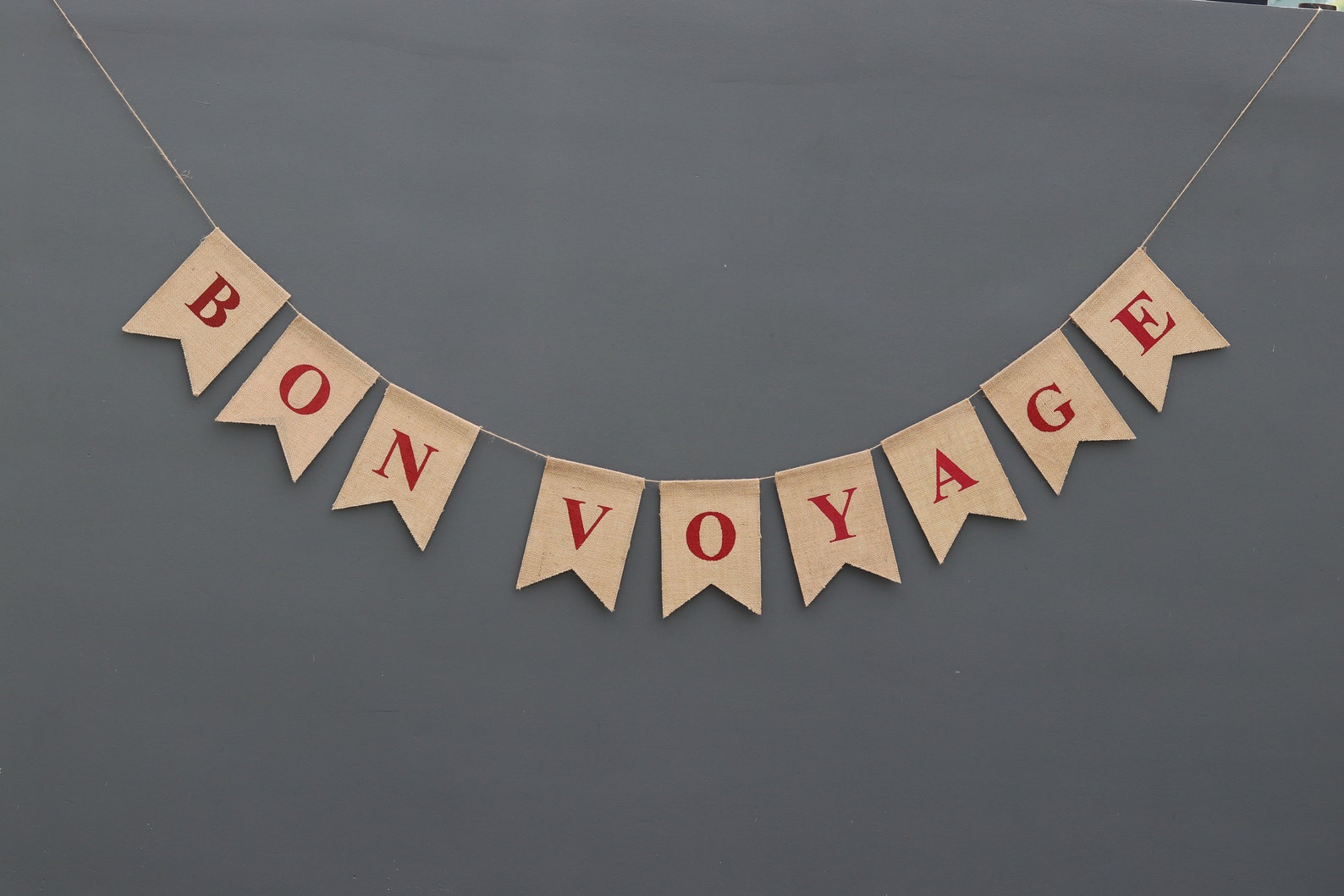 bon-voyage-burlap-banner-nautical-bon-voyage-sign-travel-party-etsy