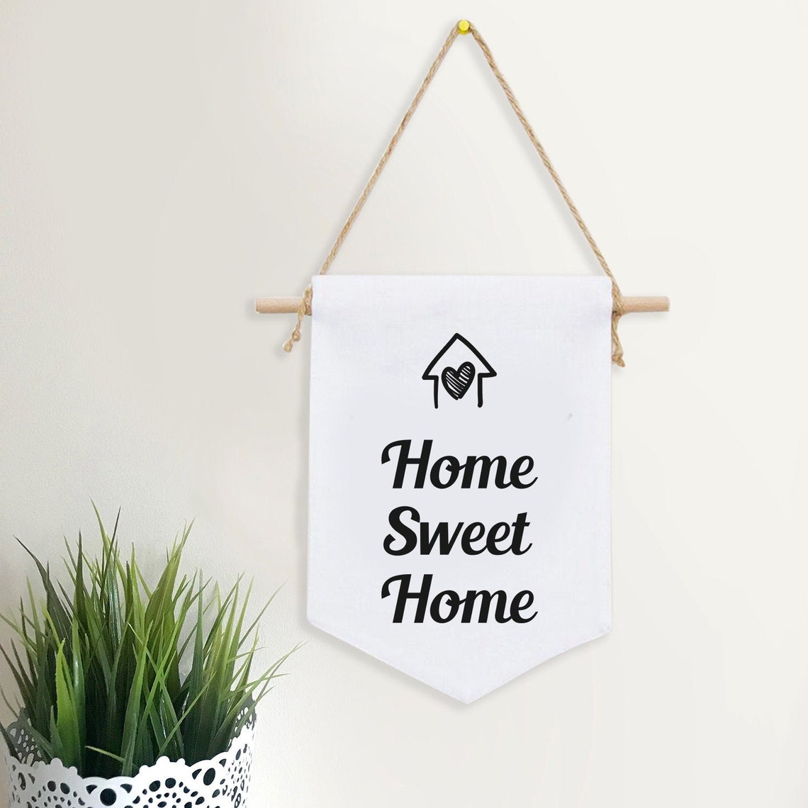 Home Sweet Home Banner Flag Home Sweet Home Wall Flag Quote | Etsy