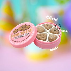 Shortbread Cookie clicker| Fidget toy | Stress relief |Sensory desk toy