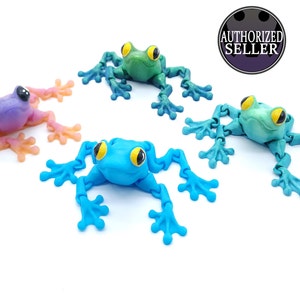 Articulated Frog, 3D Printed Articulated Frog, Fidget Toy