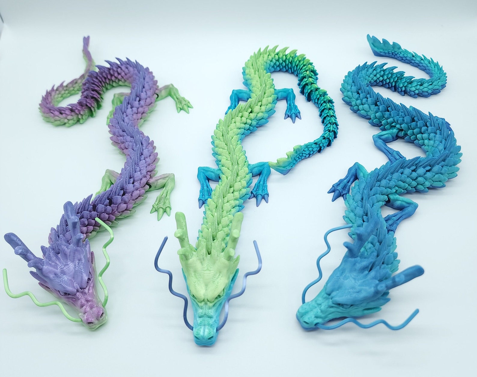 Articulated 3D Printed Dragon Flexi Dragon Fidget Toy - Etsy