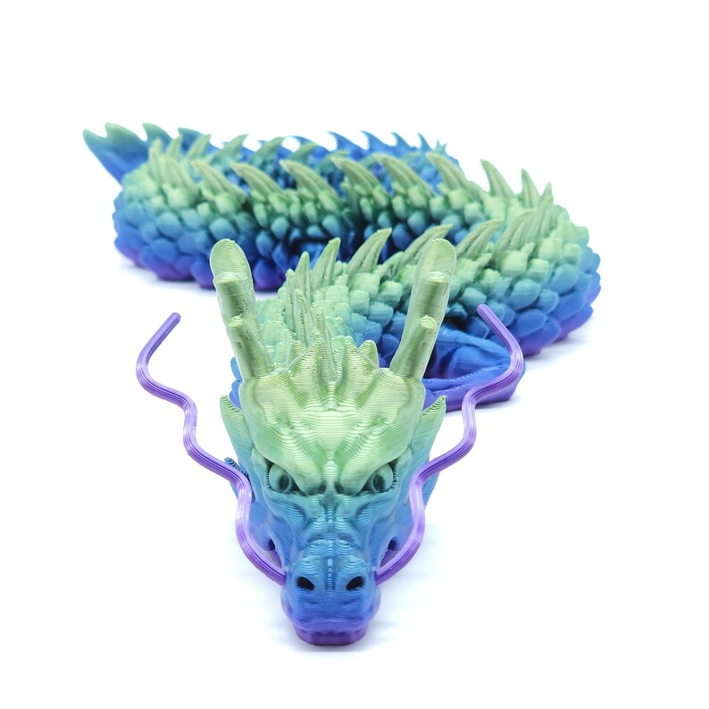 Articulated 3D Printed Dragon Flexi Dragon Fidget Toy - Etsy