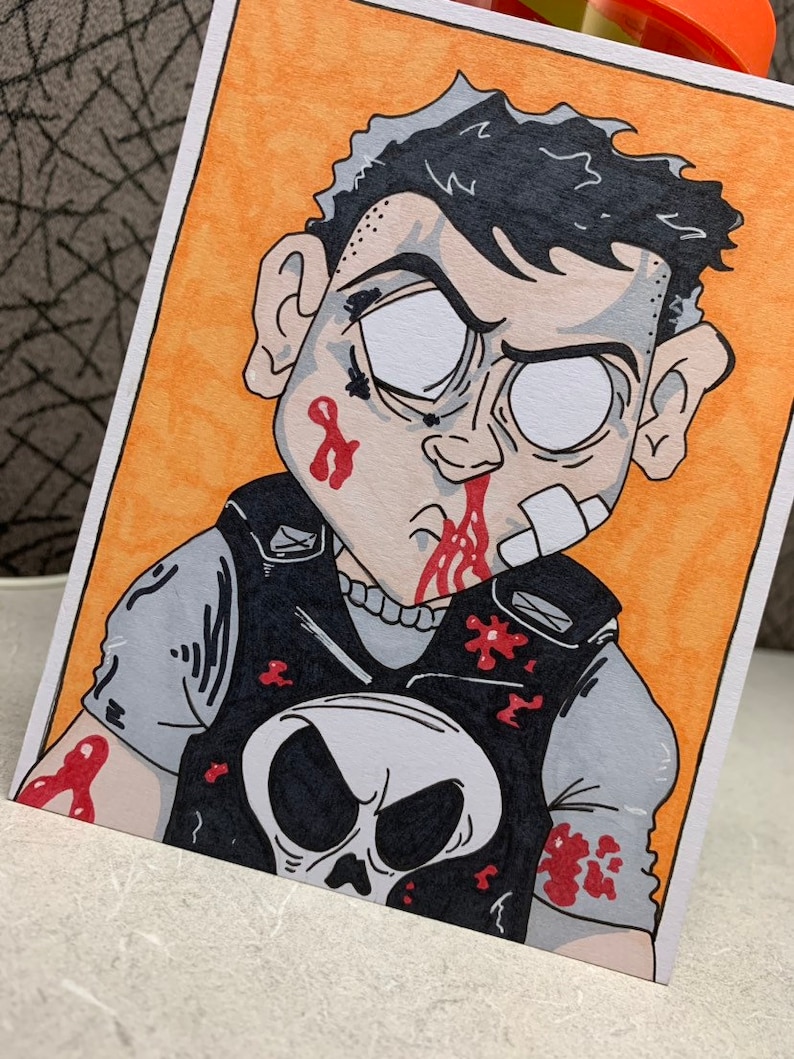 Punisher Marvel Sketch Card
