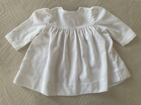 vintage baby white daisy embroidered babydoll jacket & dress 3-6months Childrenswear View 5