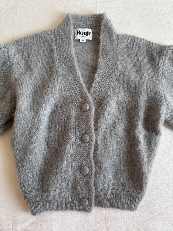 Original Rouje NONO Cardigan Mohair Sweater - Etsy