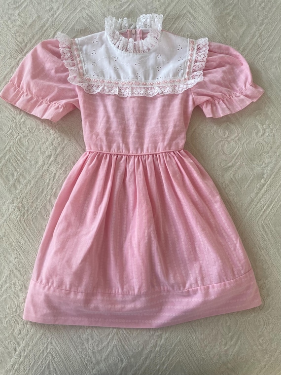 vintage pink babydoll dress Childrenswear