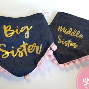 Hund große Schwester Ankündigung, Hund großen Bruder Ankündigung, Baby Ankündigung, Hund Bruder, Hund Schwester, Hund Bandana, Katze Bandana