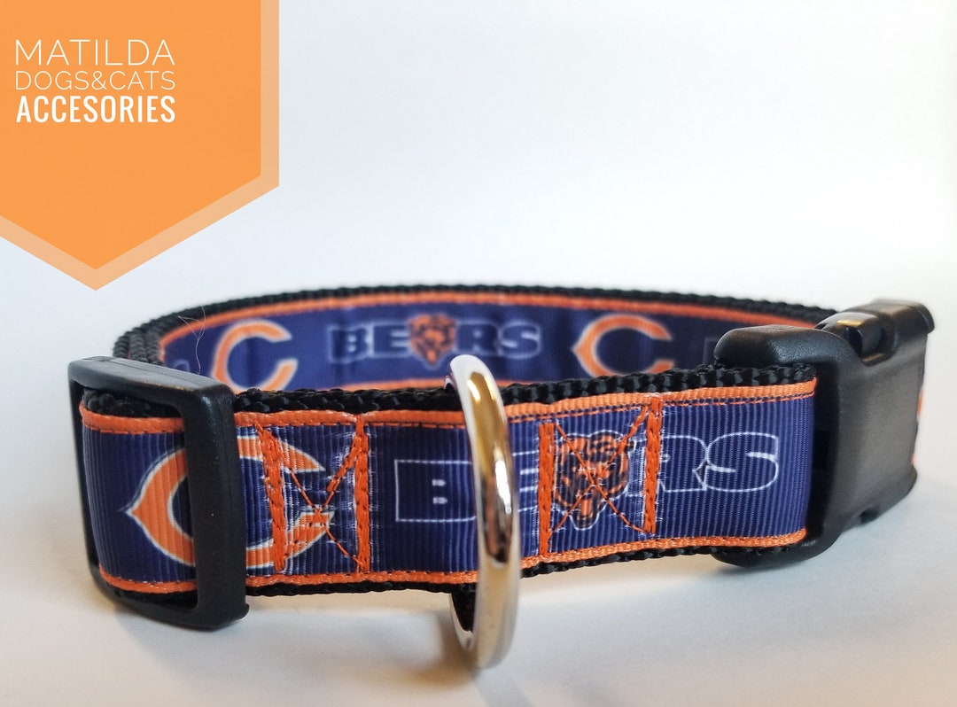 Chicago Bears Dog Collar Football Collar NFL Collar Adjustable Dog ...