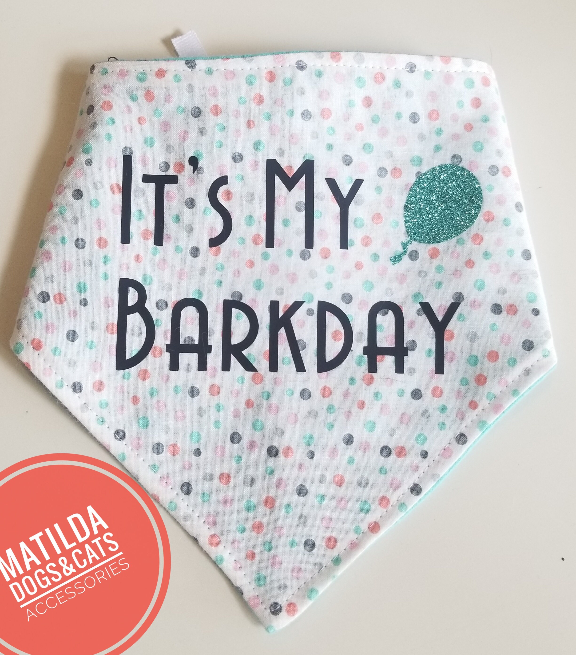It’s My Barkday Dog Bandana – Lavender Birthday Bandana for Dogs | Floof & Co main image 1