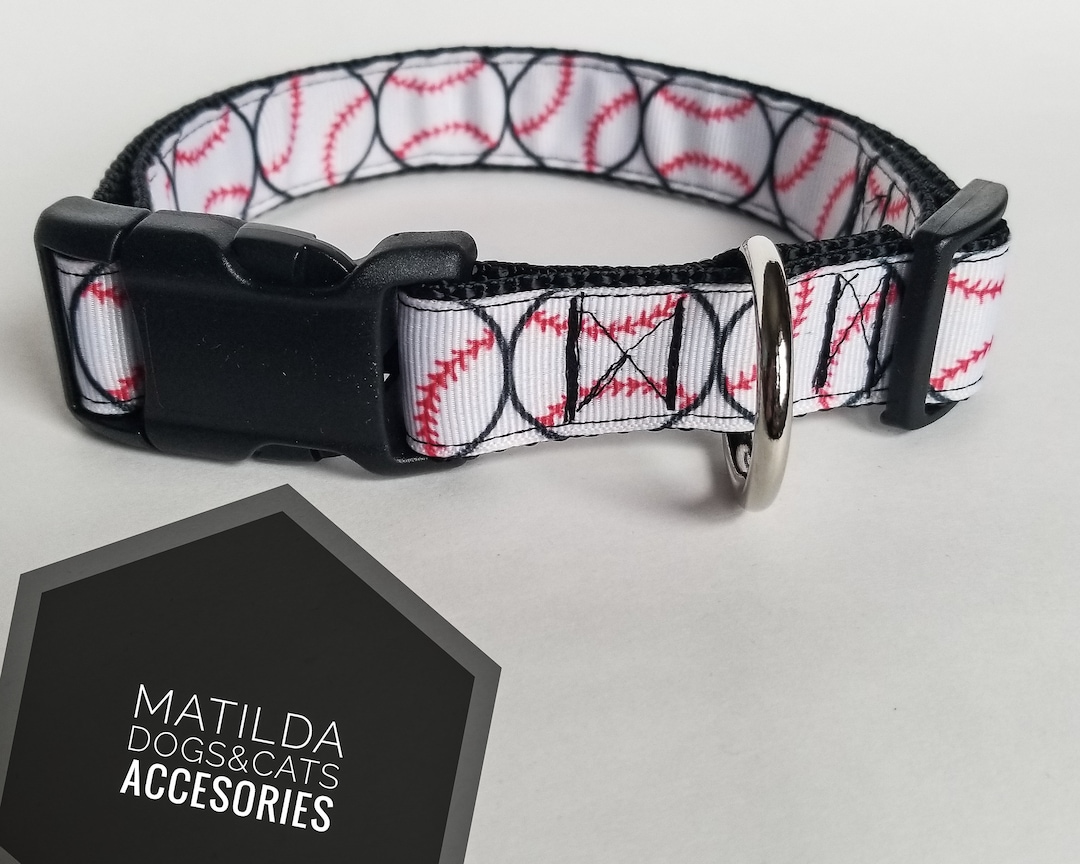 Baseball Dog Collar Baseball Lovers Dog Baseball Collar Etsy