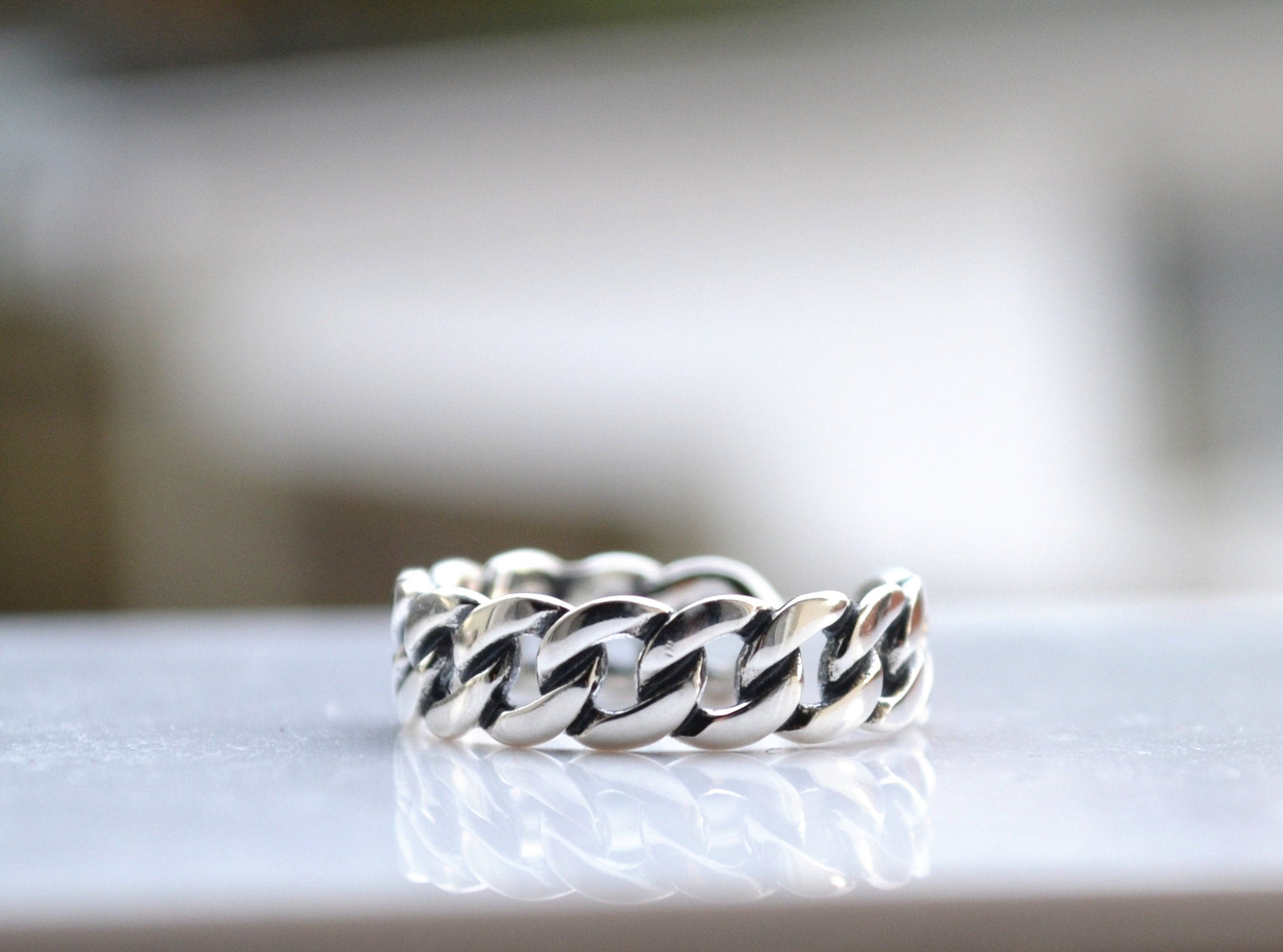 【 】SilverRing925 Curve Design Curves Ring 925 Sterling Silver Adjustable Minimalist Jewelry