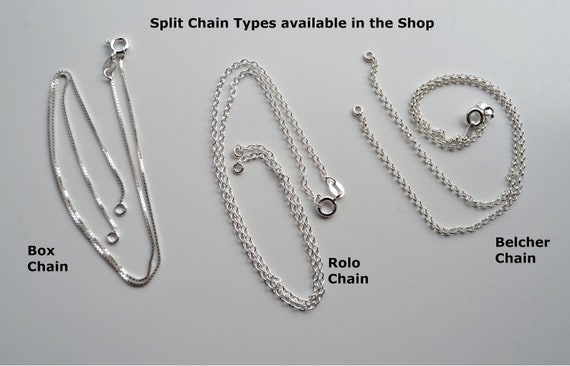 Split Chain Necklace Silver Split Chain Necklace Silver