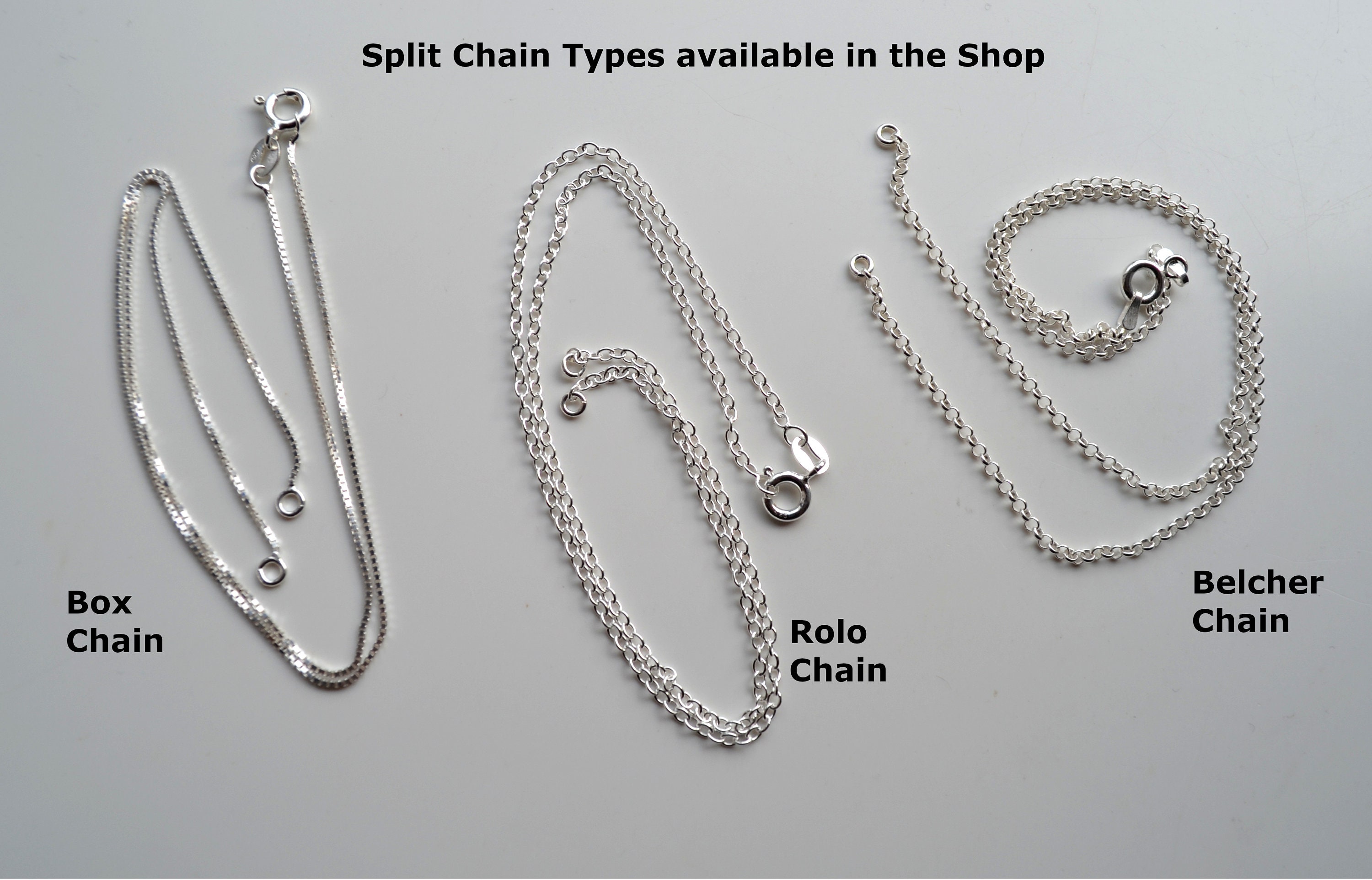 Split Chain Necklace Silver Split Chain Necklace Silver