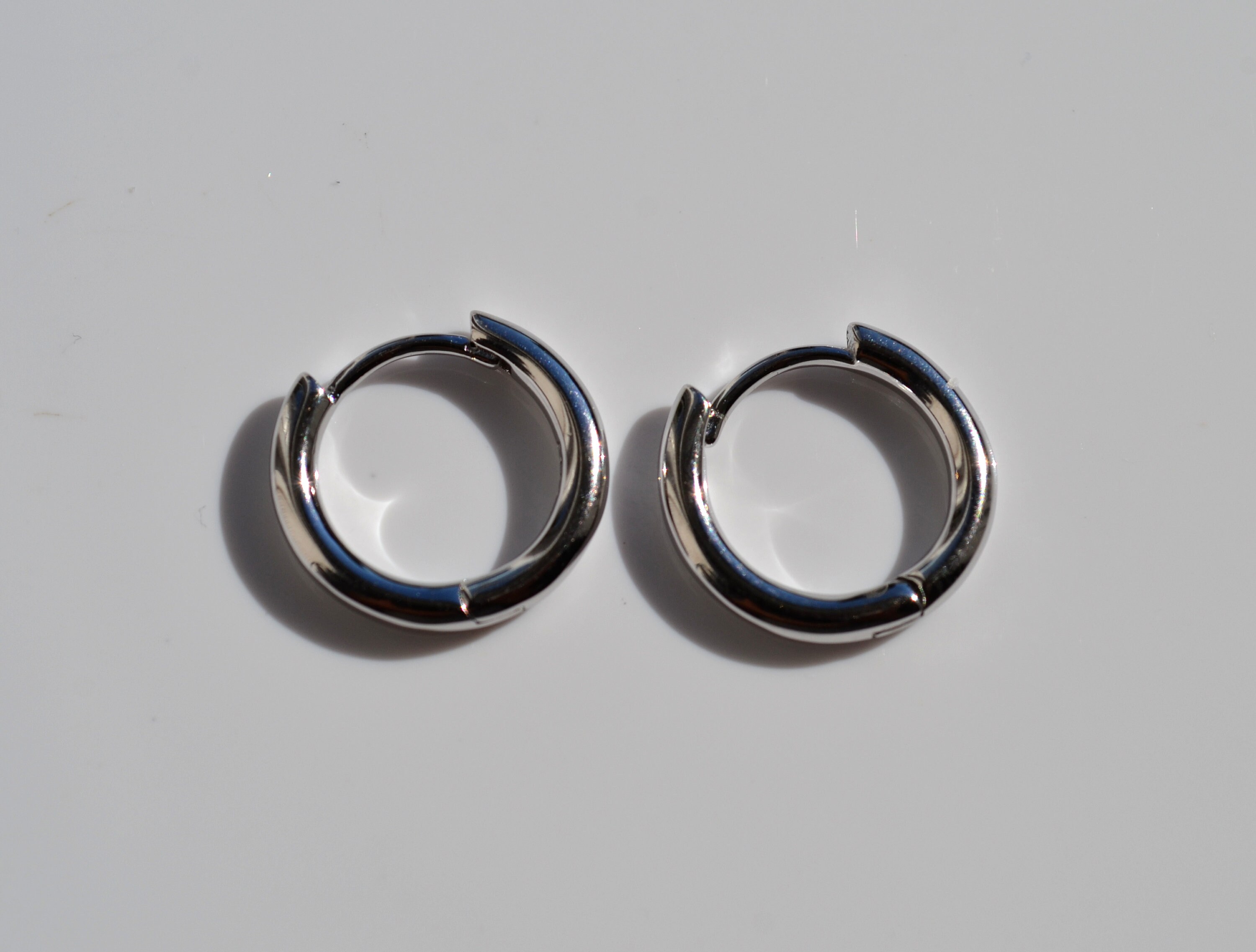 Sterling Silver 925 Huggies 13mm Heavy Weight Extra Thick Hoop Etsy