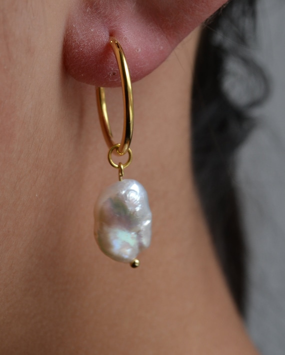 Orecchini Cerchio 10mm Zirconi BIANCHI Argento 925 - Foto 2