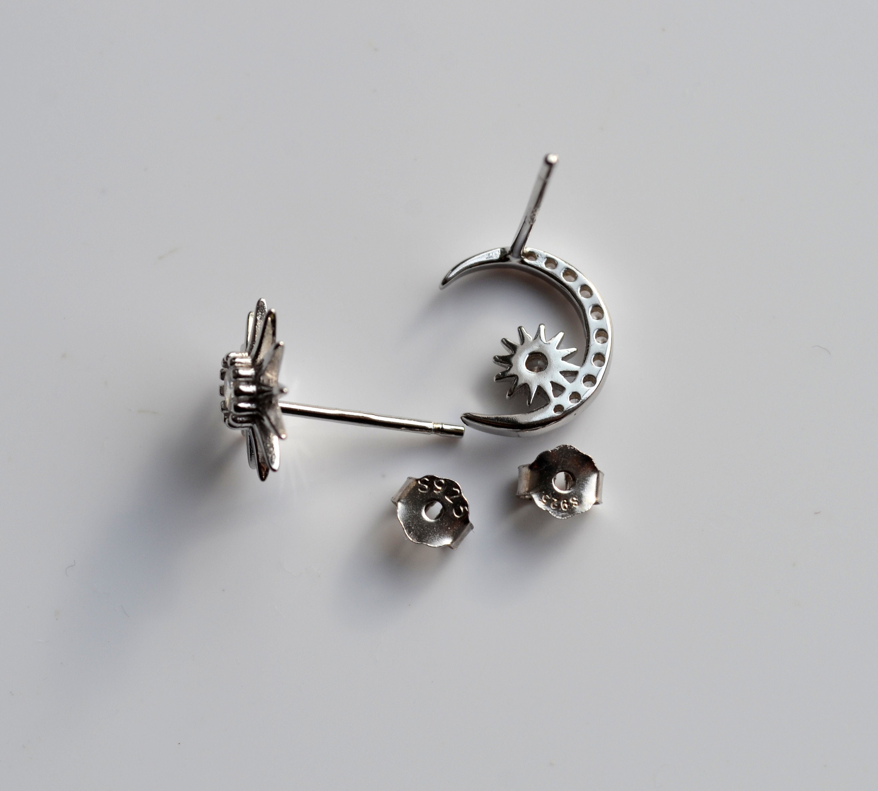 Qings Orecchini Luna Gatto per Donne Ragazze - Orecchini a...: Qings: GioielliOrecchini in argento 925 | Acquista ora! - Bijou Brigitte