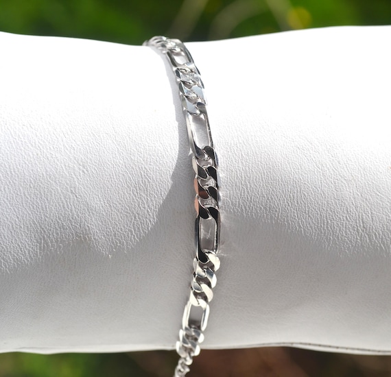 1/8" (3 Mm) Matte Silver-Tone Adjustable Stainless Steel Cuff Bracelet In Stock - Foto 6