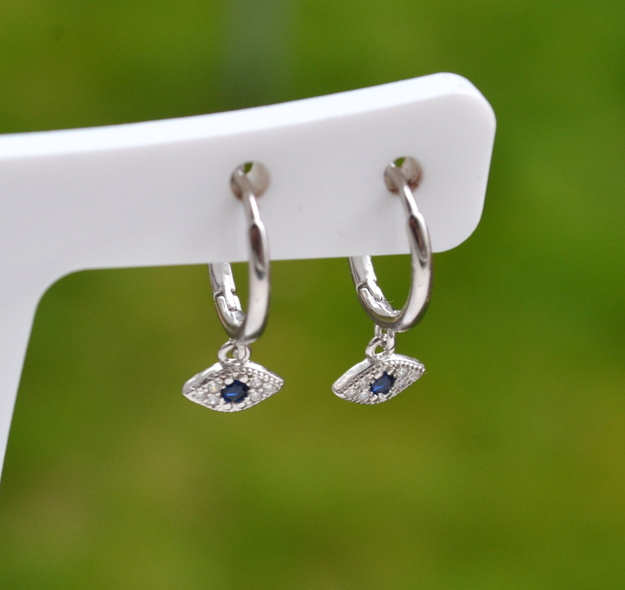 Nieuwe Stijl 925 Sterling Zilver Evil Eye Earring Haken Voor Sieraden Maken Oorb