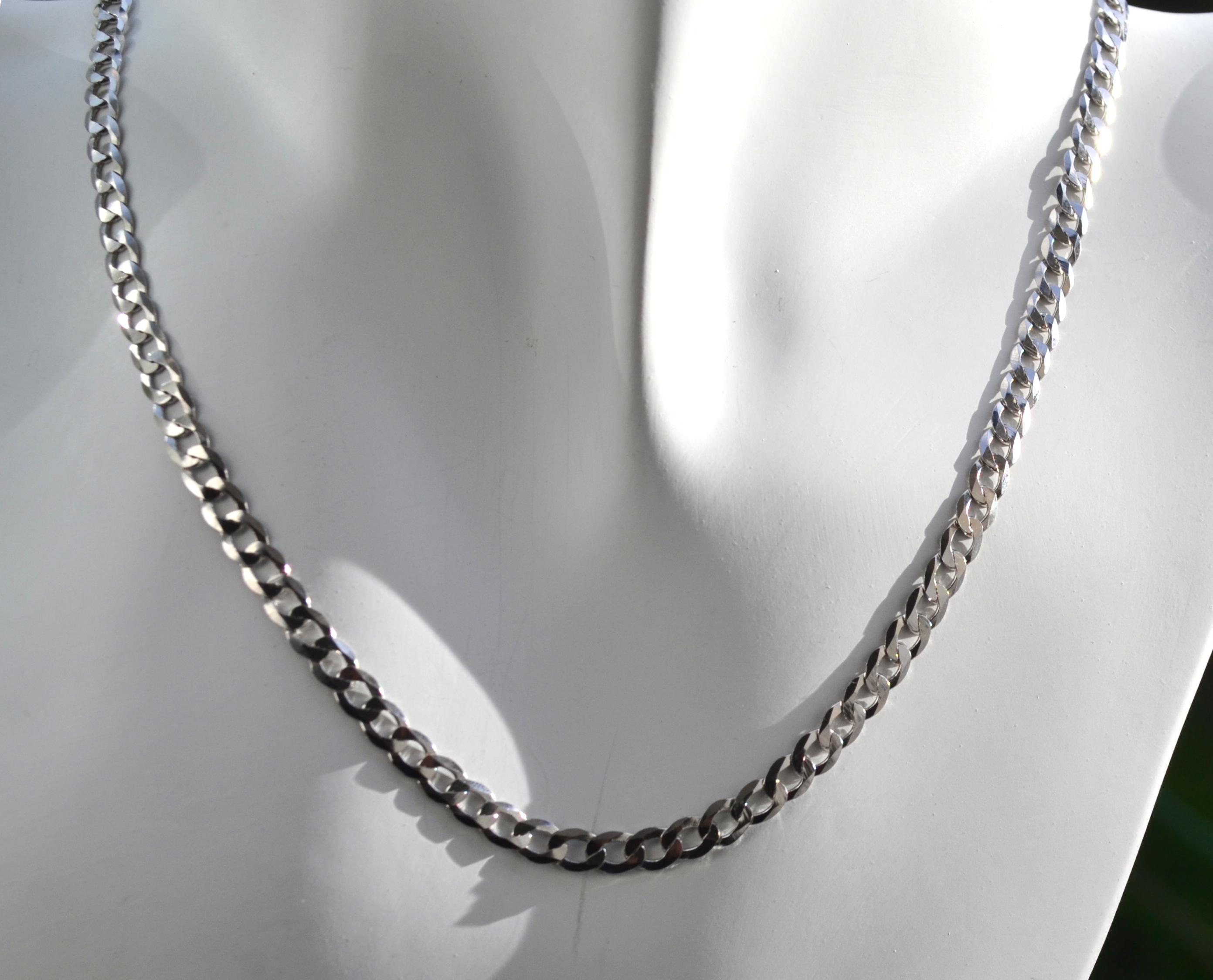 Sterling Silver 925 Rhodium or Yellow Gold Plated 4mm Wide Flat