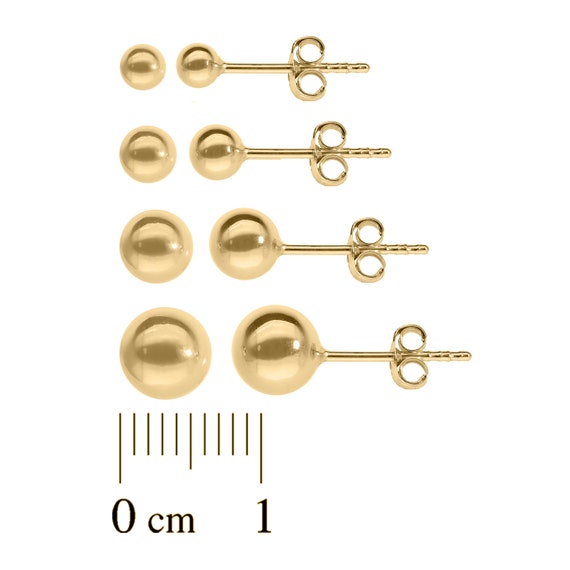 Orecchino A Bottone In Acciaio Color Oro Da 8 Mm | Disponibile! | Lucleon - Foto 12