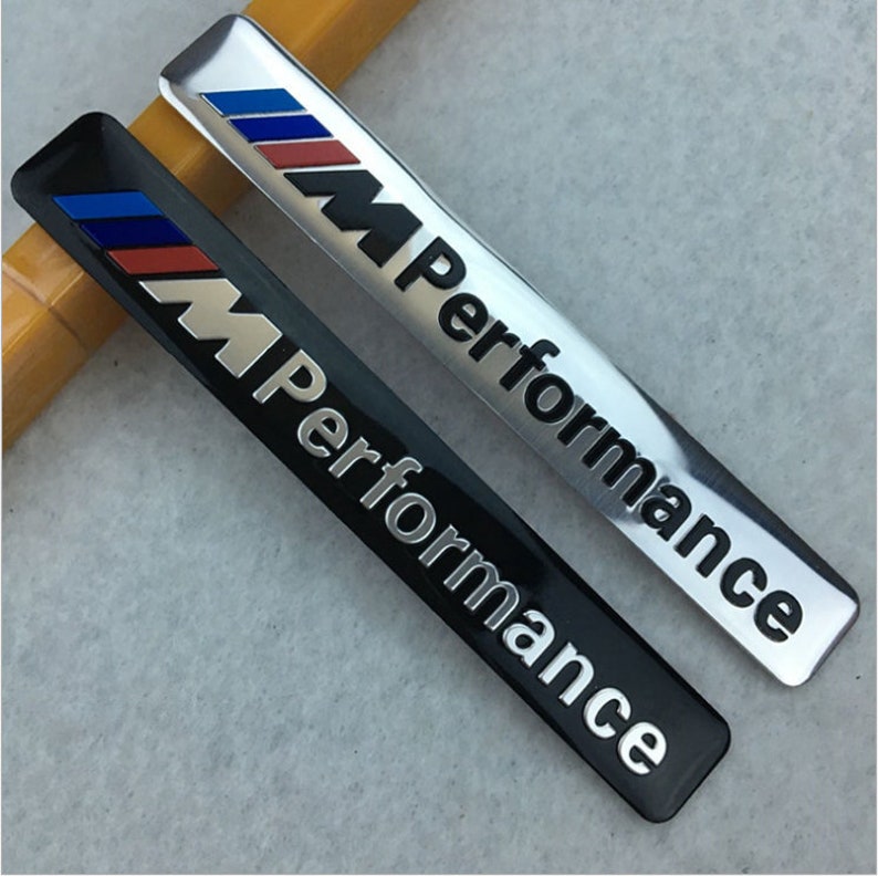 Bmw M Sport Performance Car Black Badge Sticker Accessories Etsy