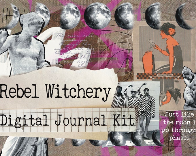 Featured listing image: Rebel Witchery 1 - Printable Journal Kit - Instant Download - Journal Pages - Digital Download - Book of Shadows - Grimoire - Witchcraft