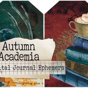 Autum Academia 2 Printable Journal Kit Instant Download Journal Pages Digital Download Book of Shadows Grimoire Witchcraft image 1