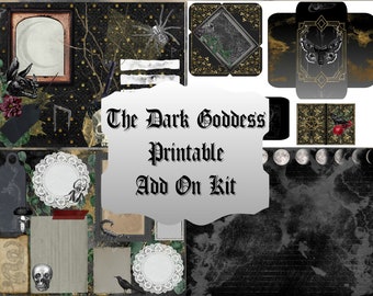 Dark Goddess Printable Journal Kit Add-On – Book of Shadows (Digital Download)