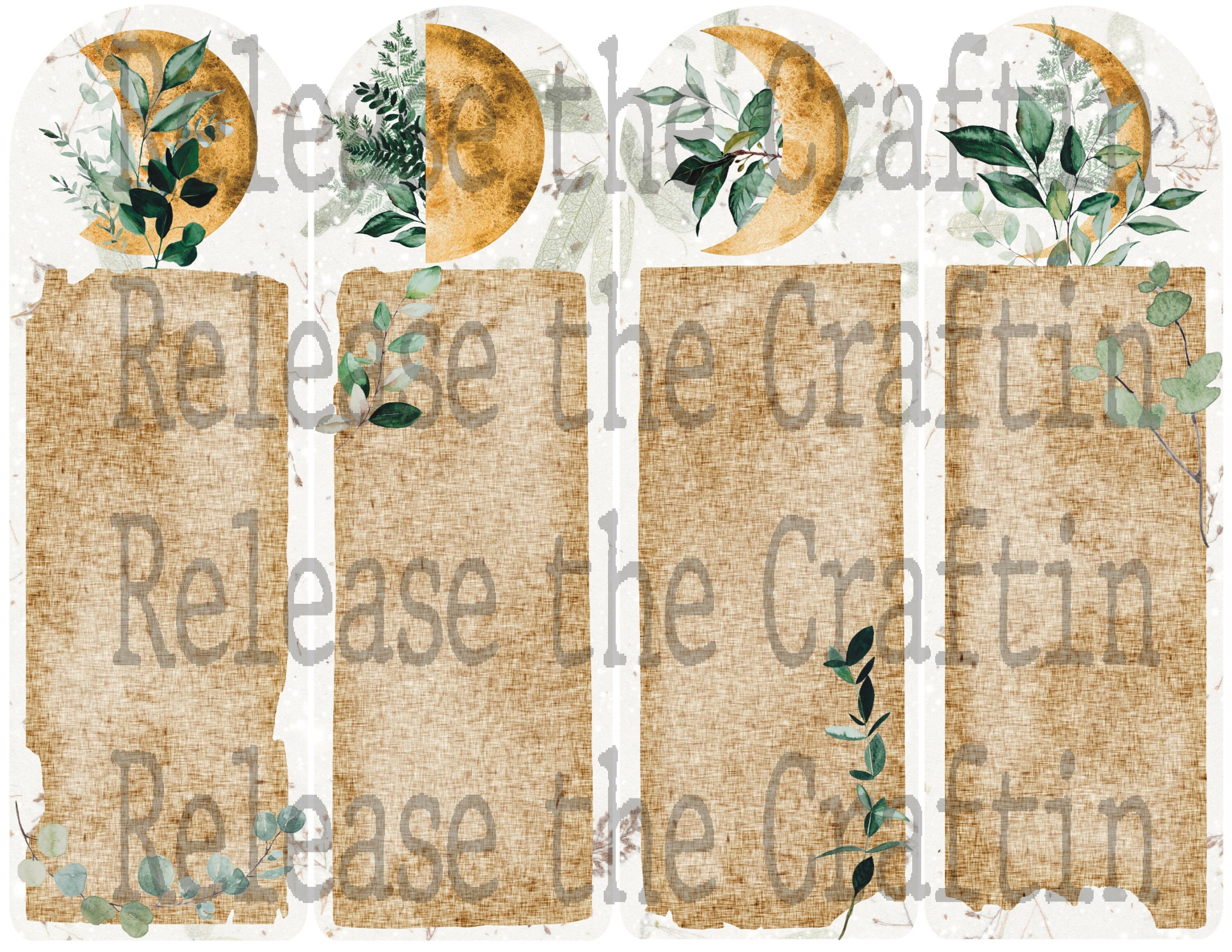 Herbal Envelopes - Printable Journal Ephemera - Book of Shadows- Grimoire -  Pen Pal - Scrapbooking- Download - Digital Download