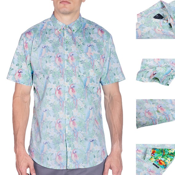 4xl button down shirts short sleeve