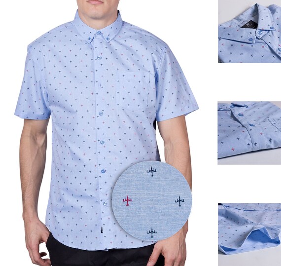 airplane print shirt