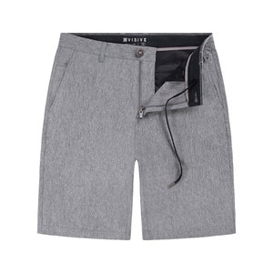 Visive Mens Premium 21 Inch Regular Fit Hybrid Quick Dry Yarn dye Fabric Board Shorts Size 30-44
