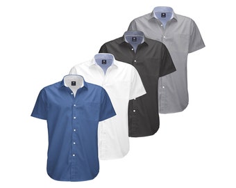 Oxford Men’s Dress Shirt, 4 Pack - Classic Fit, Premium Quality, Breathable Fabric - Business Formal Casual