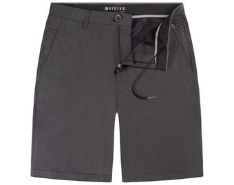 Visive Premium Mens 21 Inch Regular Fit Hybrid Quick Dry Yarn dye Fabric Board Shorts Size 30-44