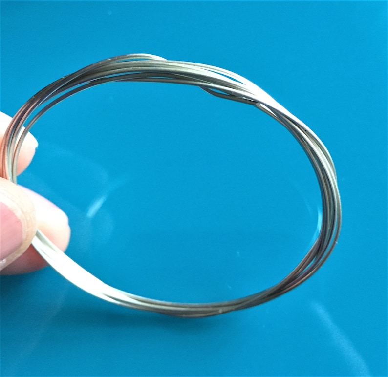 Plain Sterling silver Wire 0.5mm 24 Gauge Closeout 925 Sterling Silver Wire Coil \u2013 1 m wholesale price 39.37\u201d Full Hard