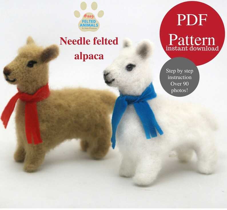 Alpaca Needle Felting Tutorial Beginner Needle Felting Books Etsy