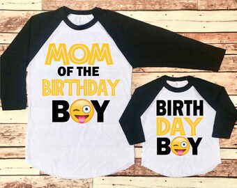 Emoji Family Birthday Shirt, Emoji Family Shirt, Mom of the Birthday, Emoji Birthday Shirt, Emoji Birthday Shirt Boy, Emoji Birthday Girl