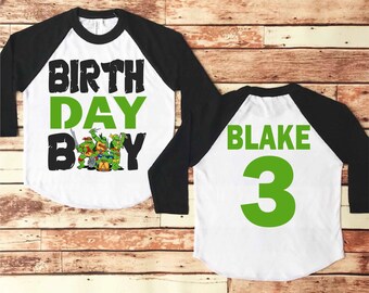 Ninja Turtle Birthday Shirt, Ninja Turtle Birthday, Ninja Turtle Party, Ninja Turtle Birthday Outfit, Ninja Turtles, Birthday Boy Shirt