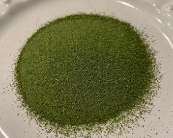 Powdered Dried Parsley Leaves Petroselinum Crispum Picked Fresh Dried, Ground and Shipped to Order Garnish Gourmet Cooking