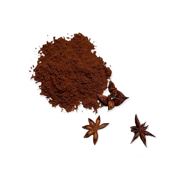 Powdered Star Anise, anis estrella, Chinese Star Anise.