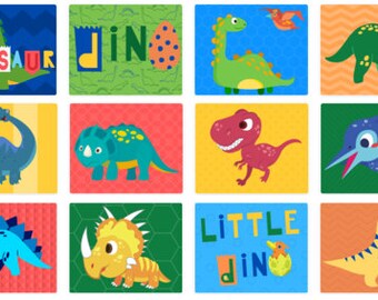 Dinosaur Wall Art - 12 prints- Digital Download