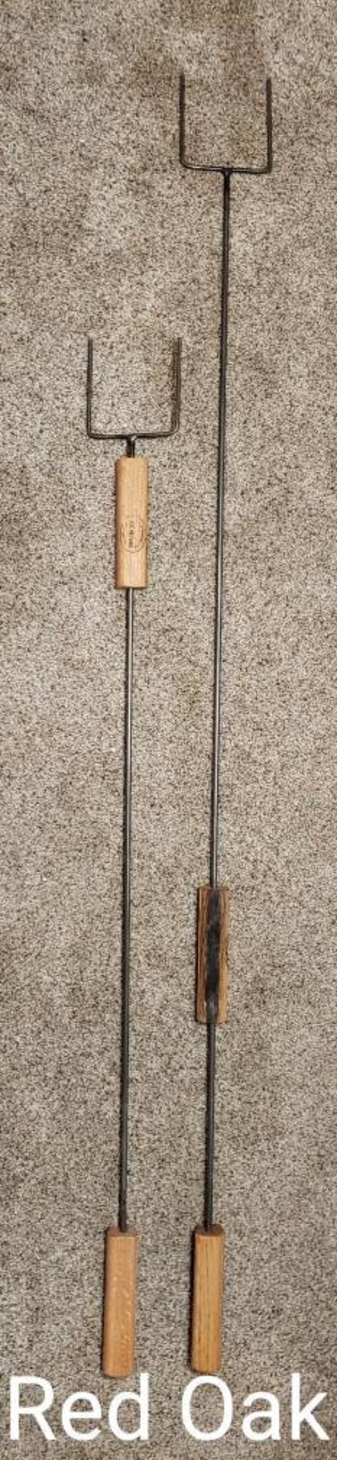 Set of Two 2 Long Hot Dog Roasting Forks for Camping Fires Etsy