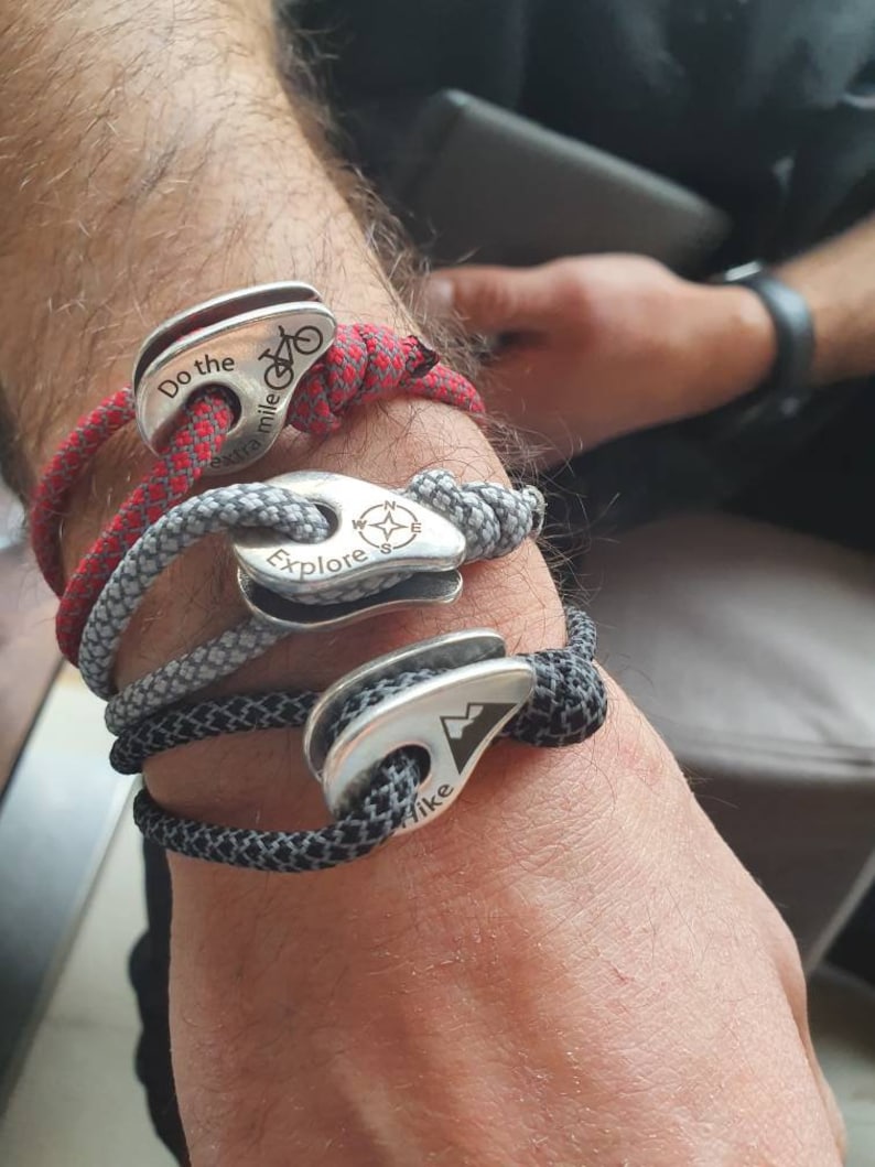 Hike Bracelet Climbing Bracelet Adventure Bracelet Explore Etsy